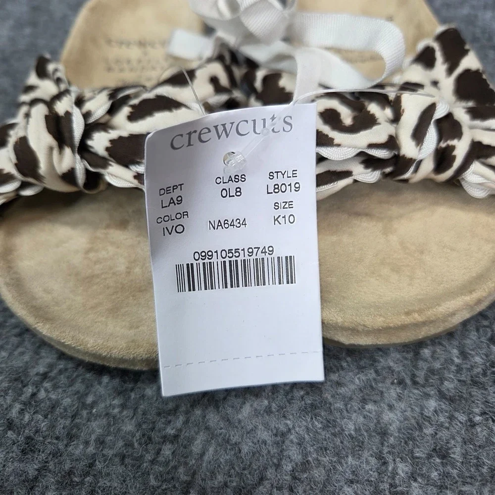 Girls' crewcuts J Crew X Loeffler Randall by Clementine slides leopard print k10